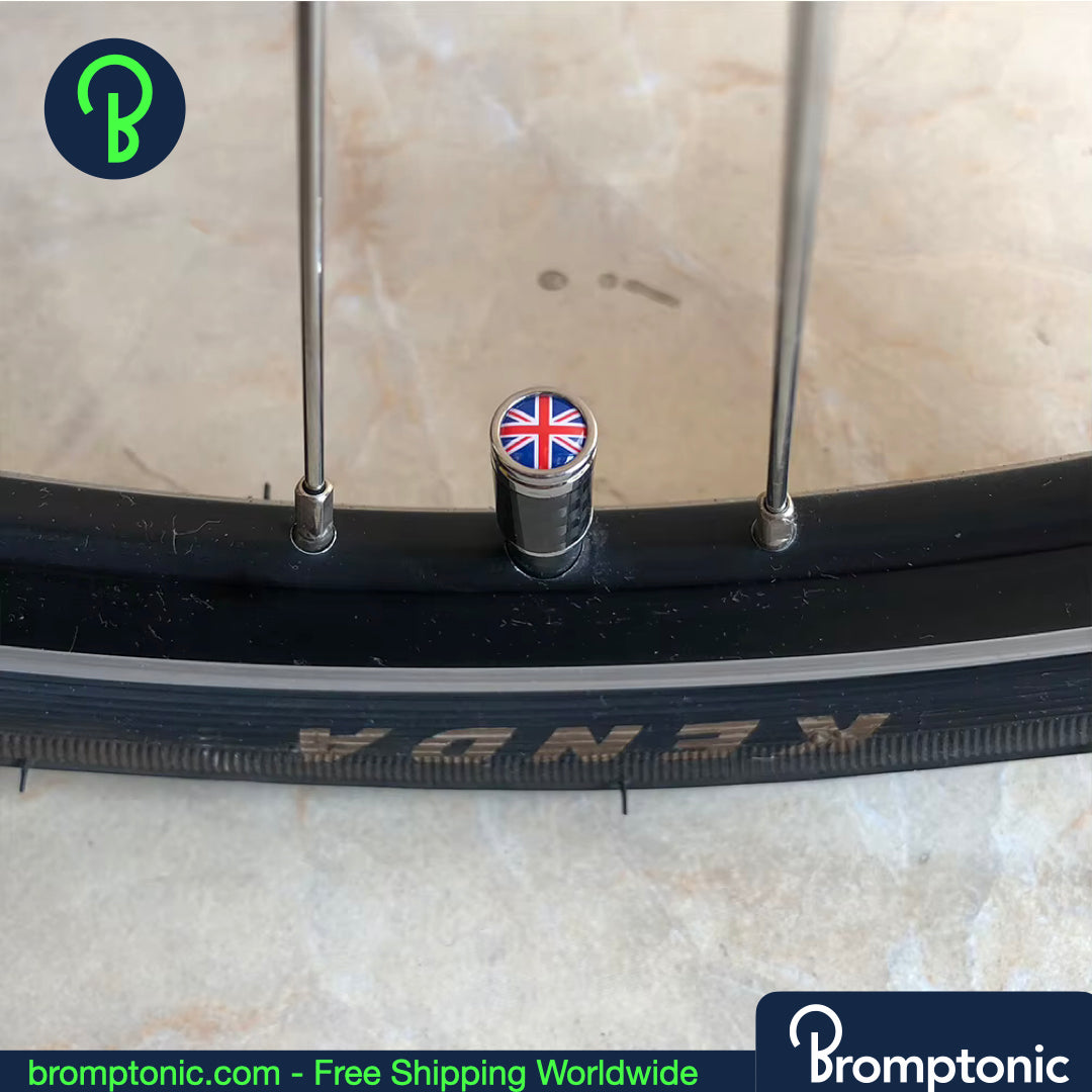Tappi valvola Brompton Union Jack - Schrader (linea A/C/G)