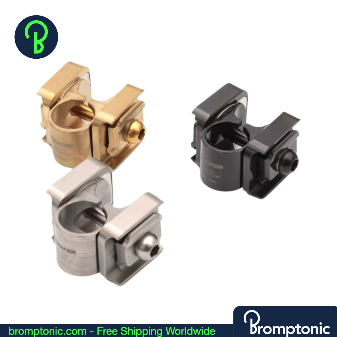 Morsetto per reggisella Brompton in titanio - Testa tonda 22,2 mm