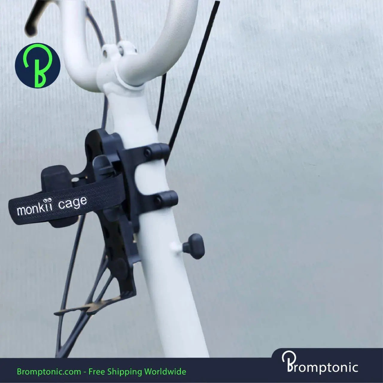 Brompton Water Bottle Holder Cage with Clip Bromptonic