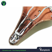 Vintage Retro Leather Seat For Brompton Bromptonic