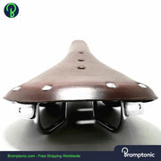Vintage Retro Leather Seat For Brompton Bromptonic
